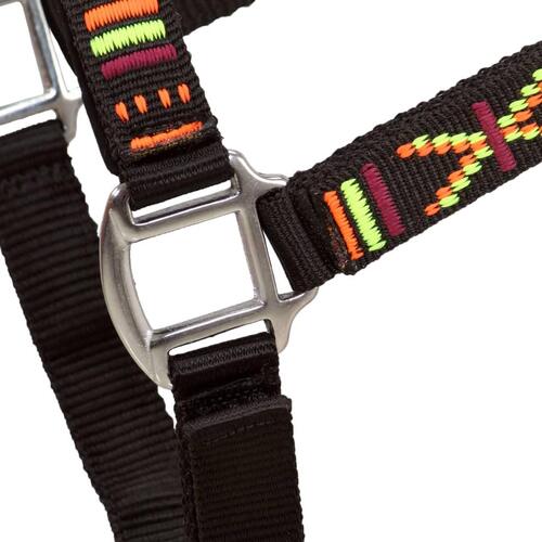 Hovedtøj til heste 2 stk. nylon str. cob sort