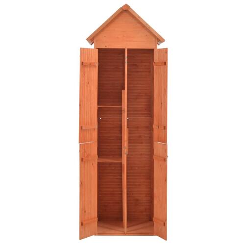 Opbevaringsskur til haven 71x60x213 cm træ
