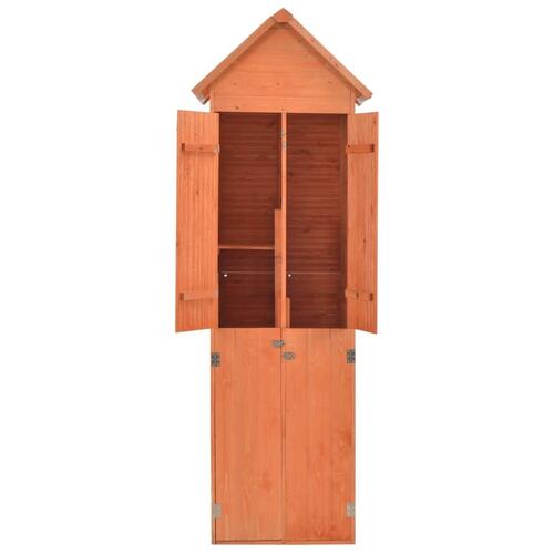 Opbevaringsskur til haven 71x60x213 cm træ