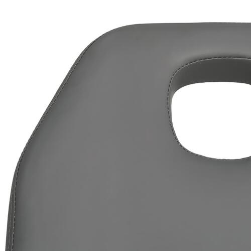 Massagebord 180x62x(87-112) cm grå
