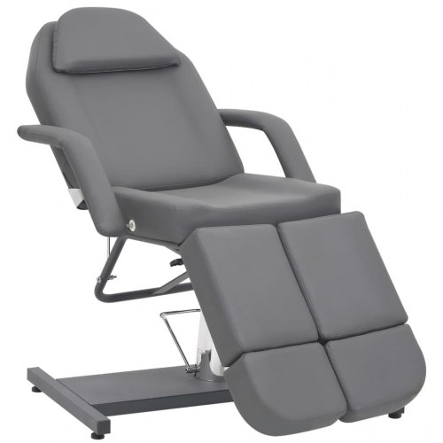 Behandlerbriks/massagestol 180 × 62 × 78 cm - kunstlæder, grå