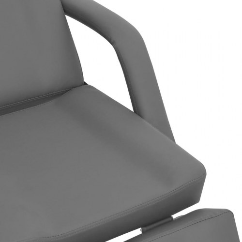 Behandlerbriks/massagestol 180 × 62 × 78 cm - kunstlæder, grå