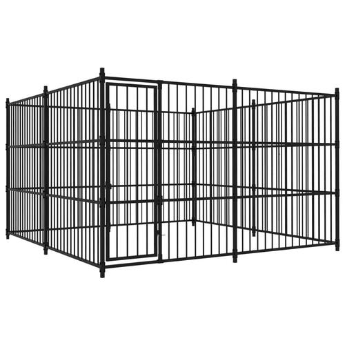 Udendørs hundebur 300 x 300 x 185 cm