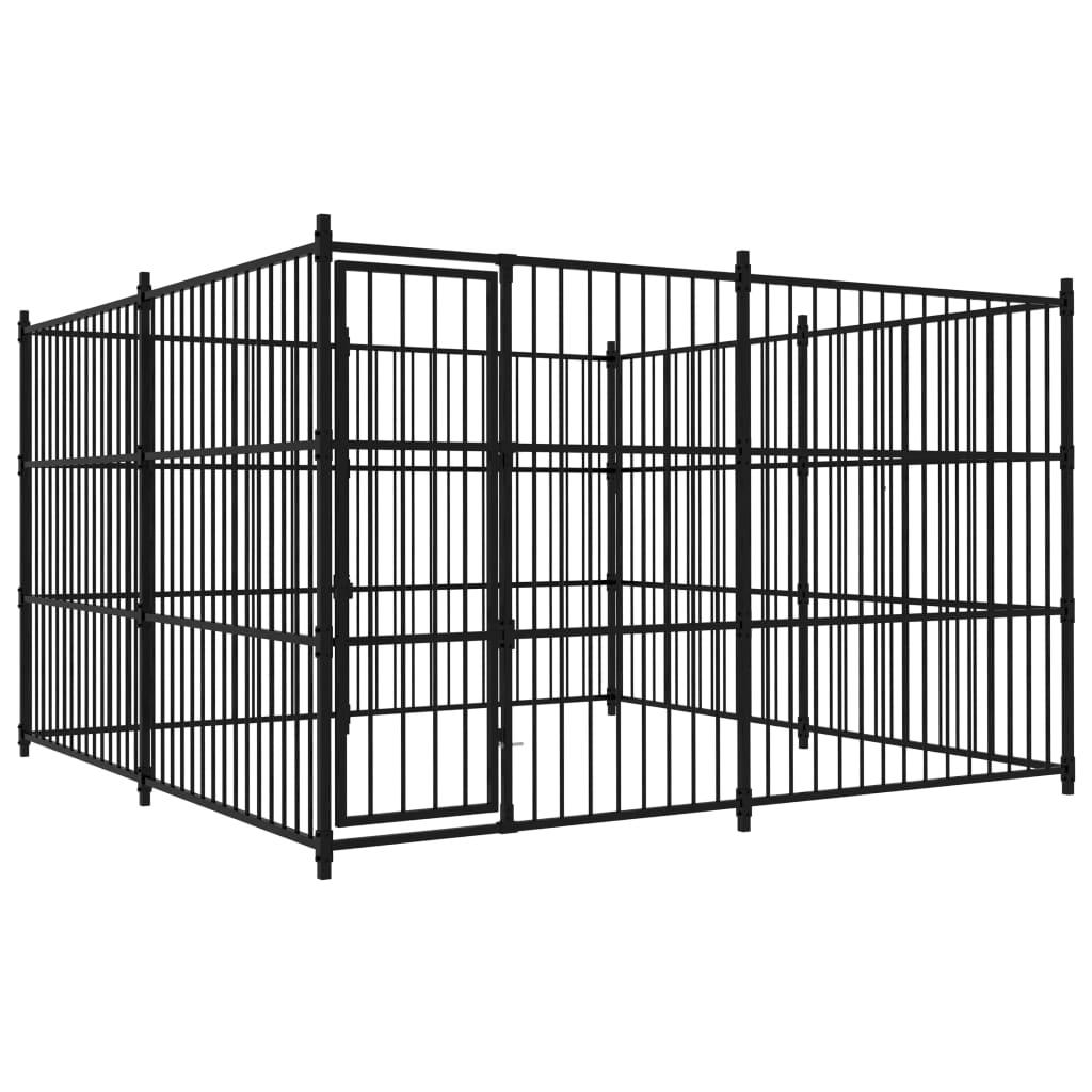 Udendørs hundebur 300 x 300 x 185 cm
