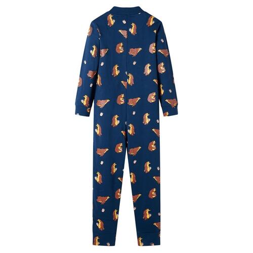 Onesie til børn str. 128 blå