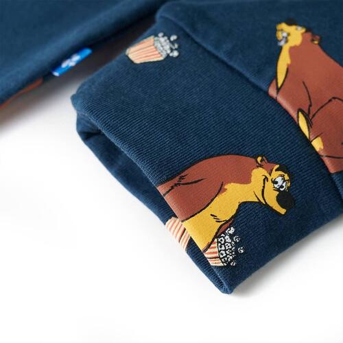 Onesie til børn str. 128 blå