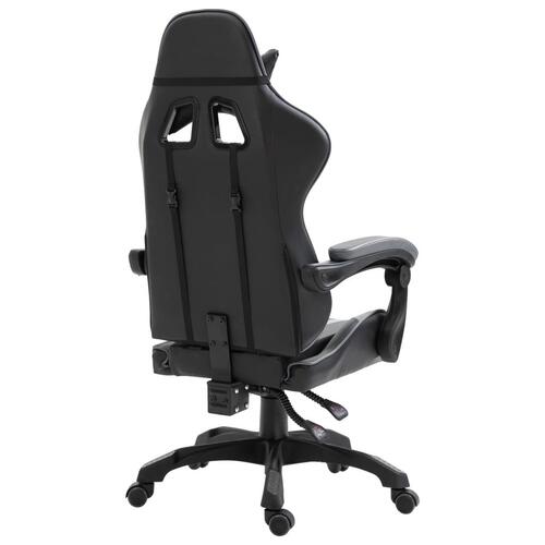 Gamingstol kunstlæder grå