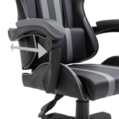 Gamingstol kunstlæder grå