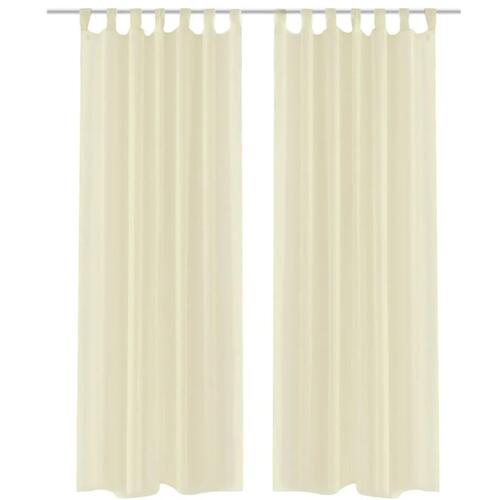 Creme gardin 140 x 175 cm 2 stk