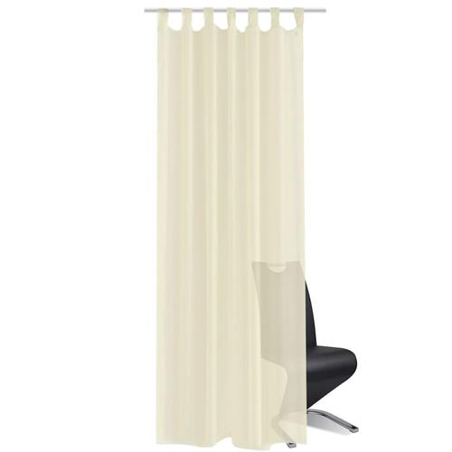 Creme gardin 140 x 175 cm 2 stk