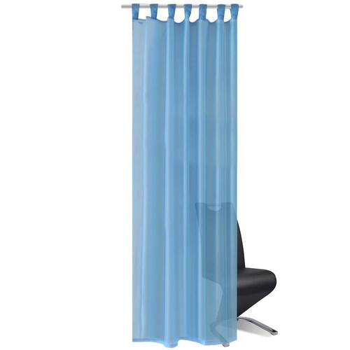 Turkis gardin 140 x 175 cm 2 stk