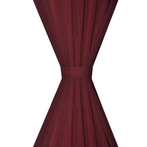 Lysdæmpende gardiner 2 stk. dobbelt lag 140 x 245 cm bordeaux