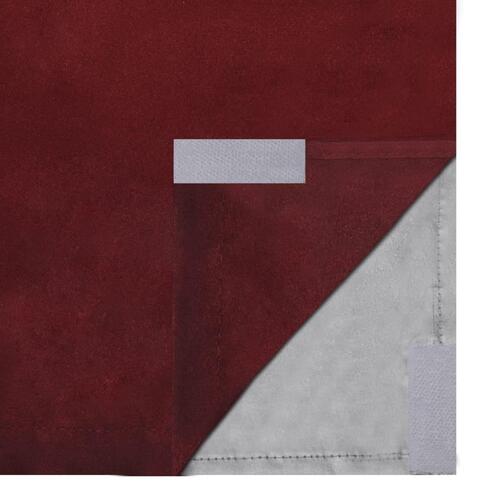 Lysdæmpende gardiner 2 stk. dobbelt lag 140 x 245 cm bordeaux