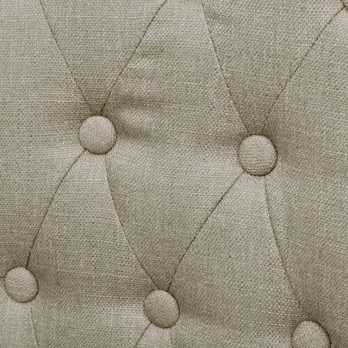 Spisebordsstole 2 stk. stof beige