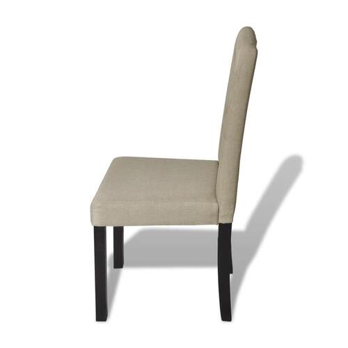 Spisebordsstole 2 stk. stof kamelfarvet