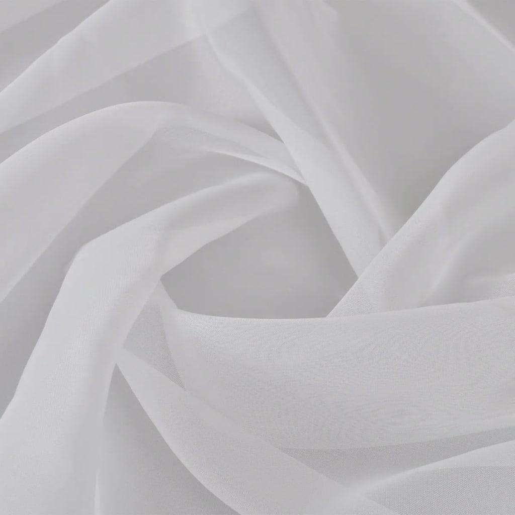 Voile-stof 1,45 x 20 m hvid