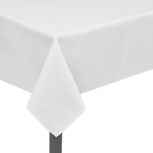 5 Bordduge Hvid 130 x 130 cm//