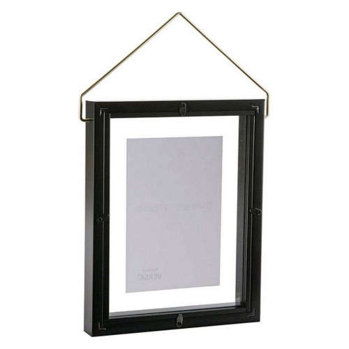 Versa Fotoramme Diamond, plastik, sort - 13 x 18 cm