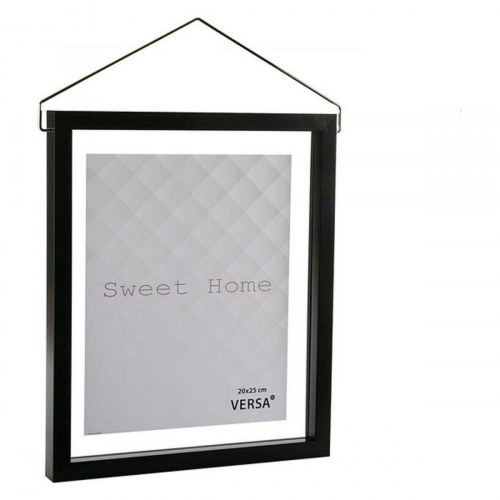 Versa Fotoramme Diamond, plastik, sort - 13 x 18 cm