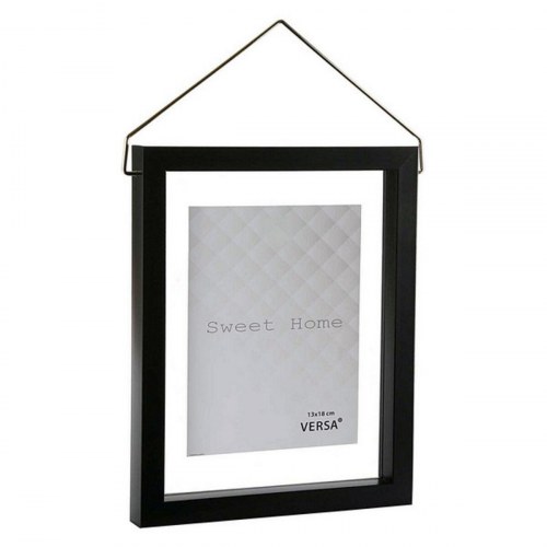 Versa Fotoramme Diamond, plastik, sort - 13 x 18 cm