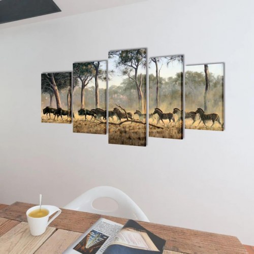 Lærredsbilleder 100x50 cm zebraer