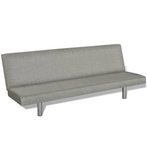 Sovesofa grå polyester