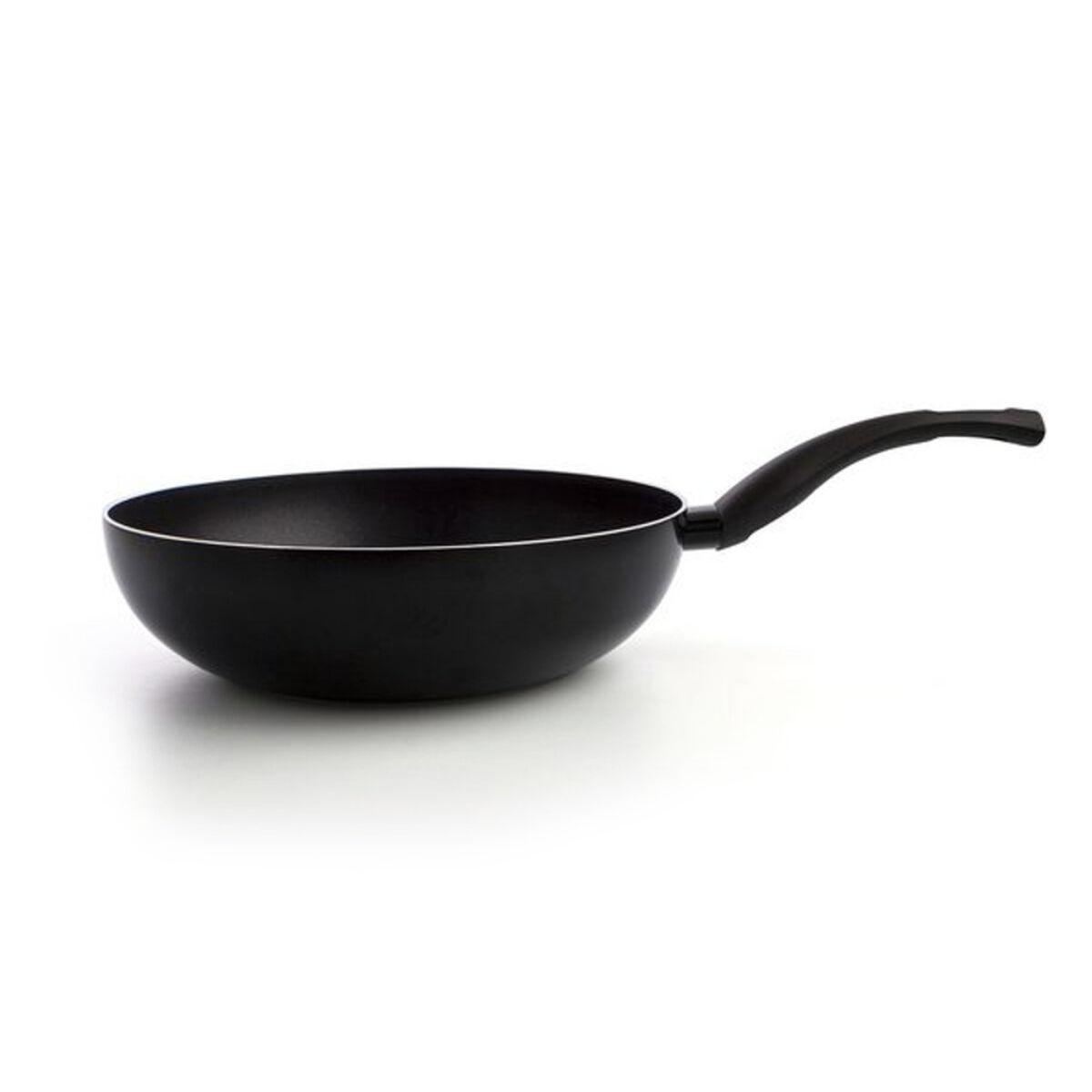 Hydra wokpande, sort - metal og bakelit, Ø 28 cm