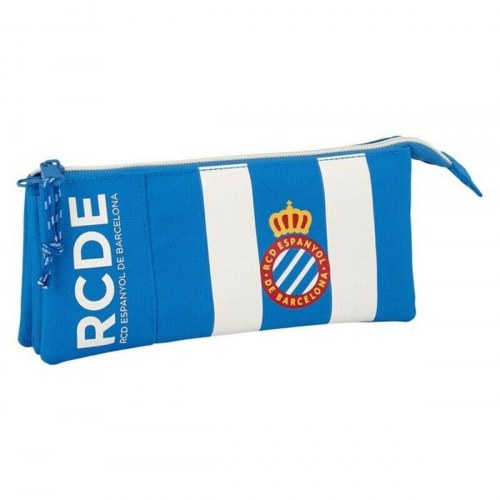 Penalhus RCD Espanyol - blå/hvid, 22 × 12 × 3 cm