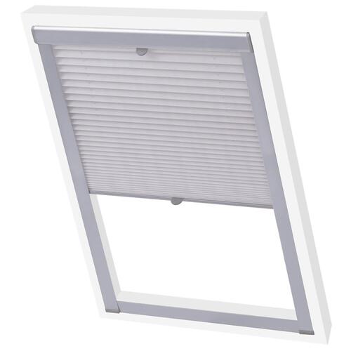 Plisségardin M08/308 hvid