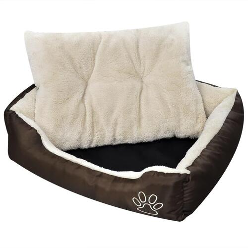 Hundeseng XXL brun og beige