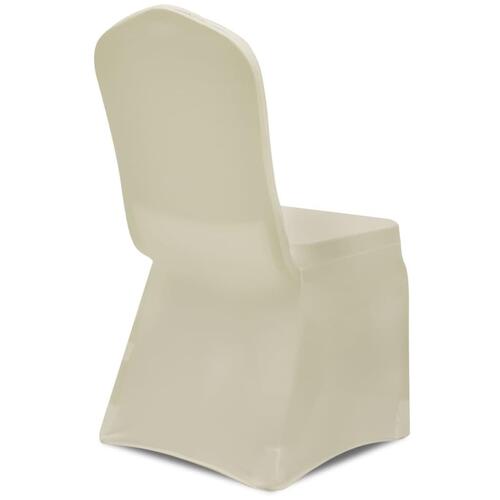 Stolebetræk i stretch 4 stk. creme