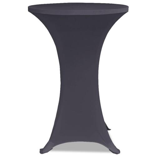 Bordovertræk i stretch 2 stk. 60 cm antracit