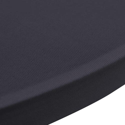 Bordovertræk i stretch 2 stk. 60 cm antracit