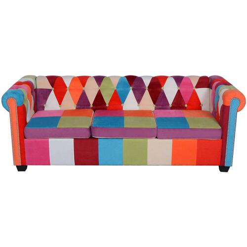 3-personers Chesterfield sofa stof
