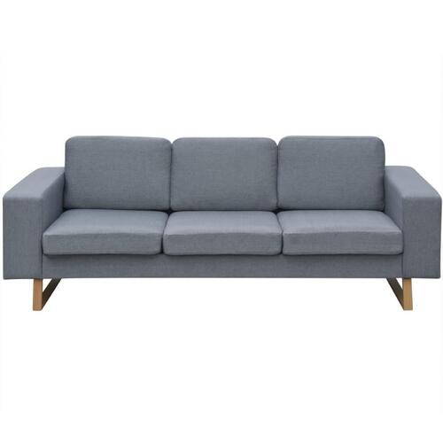 3-personers sofa i stof, lysegrå