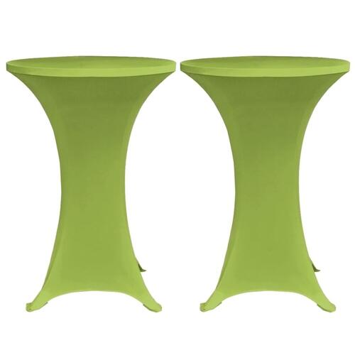 Bordovertræk i stretch 2 stk. 80 cm grøn