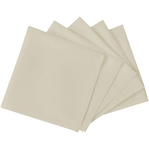 Middagsservietter 50 stk. cremefarvet 50x50 cm