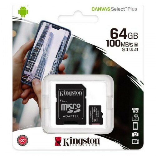 Kingston Canvas Select Plus microSD-kort 32 GB med SD-adapter - 100 MB/s, exFAT, UHS-I U1 Class 10