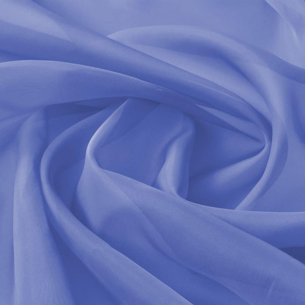 Voile-stof 1,45x20 m kongeblå
