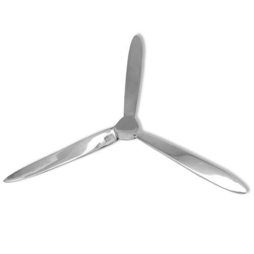 Vægmonteret propel aluminium sølv 70 cm