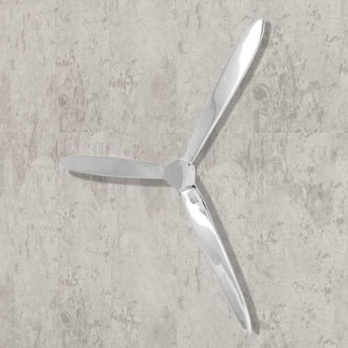 Vægmonteret propel aluminium sølv 70 cm