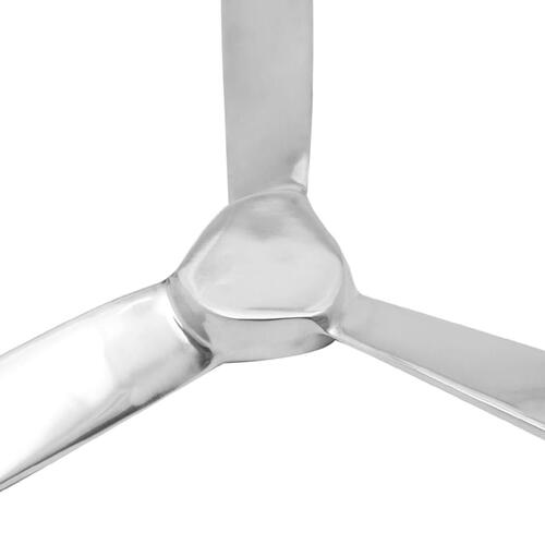 Vægmonteret propel aluminium sølv 70 cm