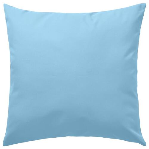 Udendørspuder 4 stk. 45 x 45 cm lyseblå