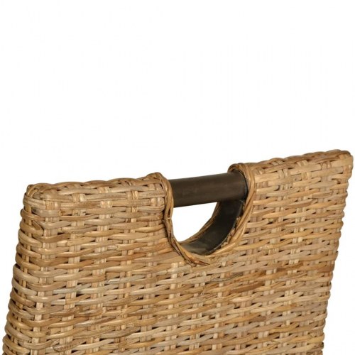 Spisebordsstole 2 stk. Kubu-rattan mangotræ