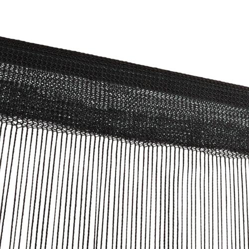 Trådgardiner 2 stk. 100 x 250 cm sort