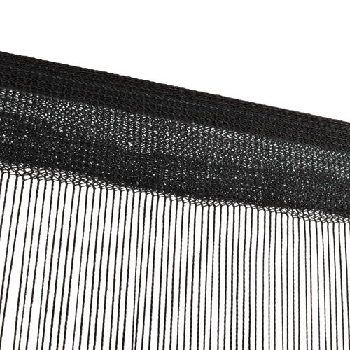Trådgardiner 2 stk. 140 x 250 cm sort