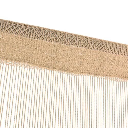 Trådgardiner 2 stk. 100 x 250 cm beige