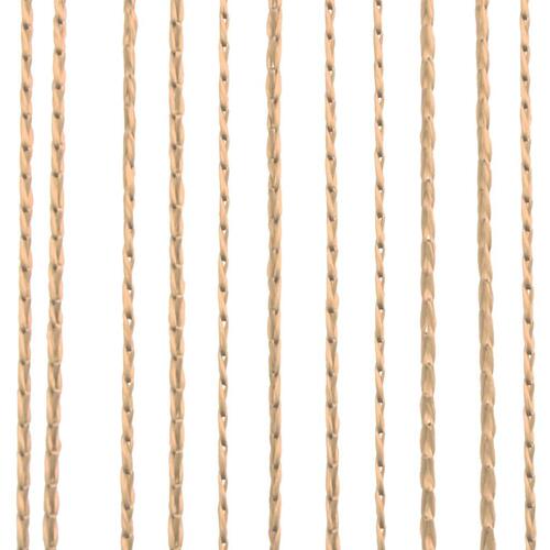 Trådgardiner 2 stk. 100 x 250 cm beige