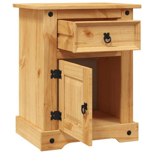 Sengebord Corona-serien 53x39x66 cm mexicansk fyrretræ