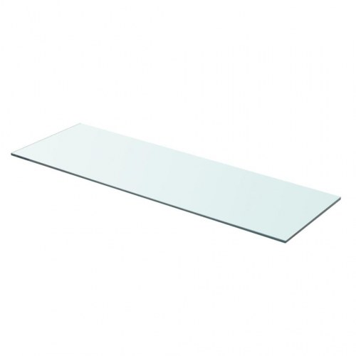 Glashylde - klart hærdet glas 80 × 25 cm, 8 mm